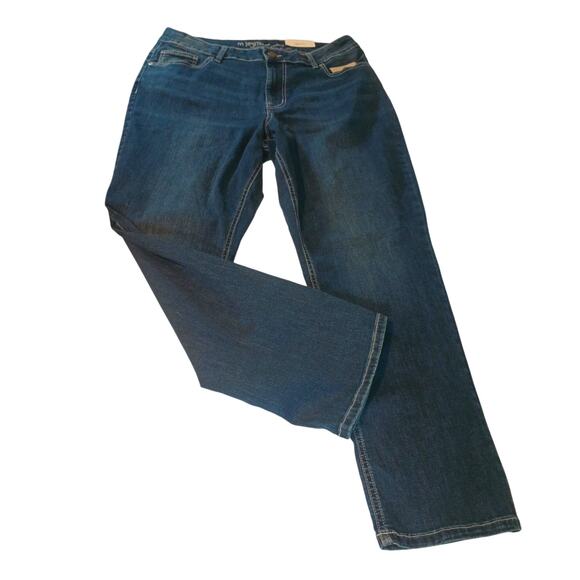 NWT M JEANS MAURICES HIGH RISE CURVY STRAIGHT LEG 18W SHORT - Picture 1 of 7